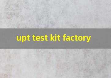  upt test kit factory